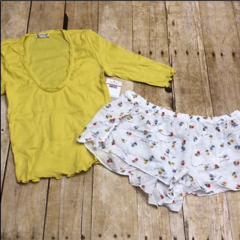 NWT Free People Up Late Spring Combo Pajama Set XS - Picture 4 of 16